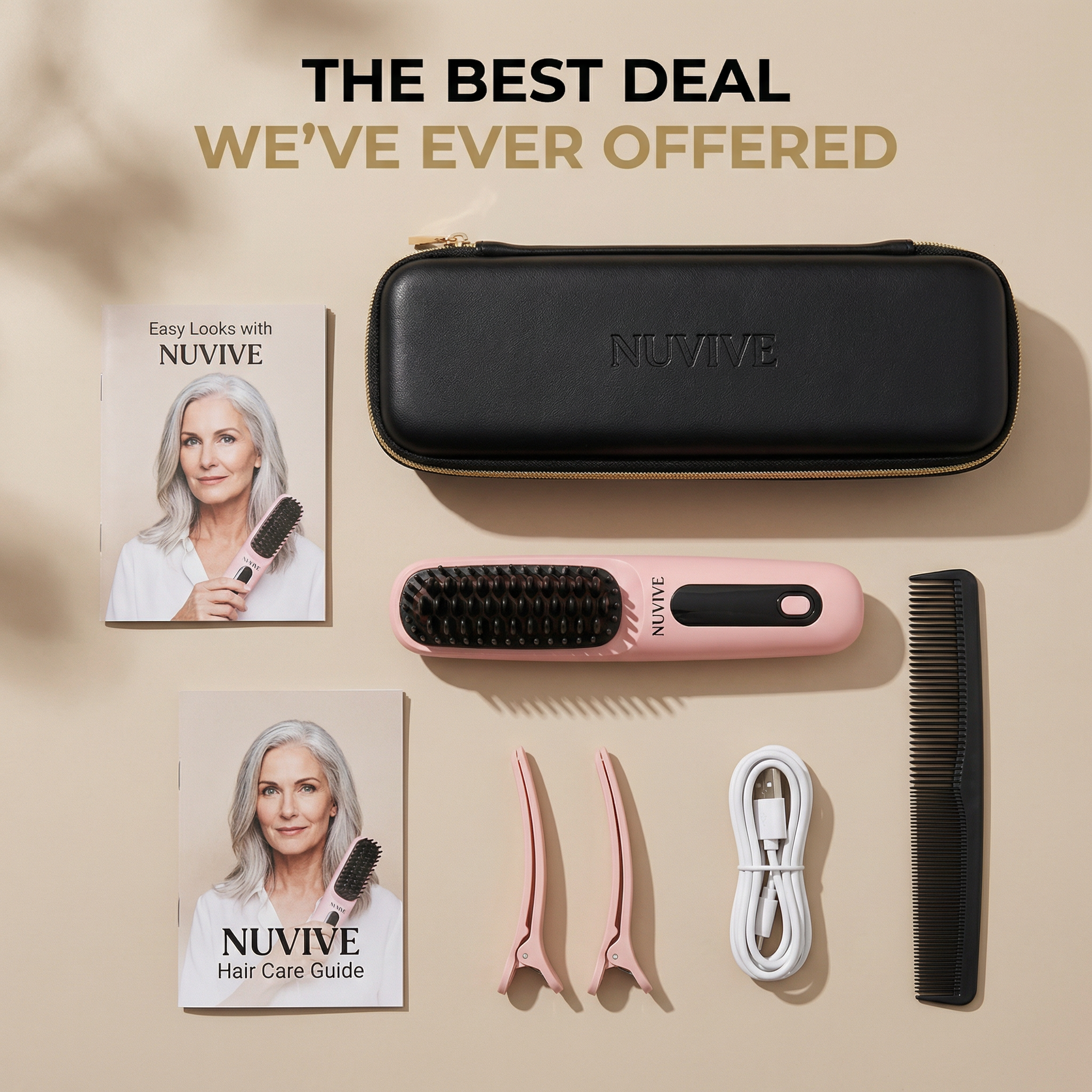 Nuvive Wave |  Wireless Heated Brush