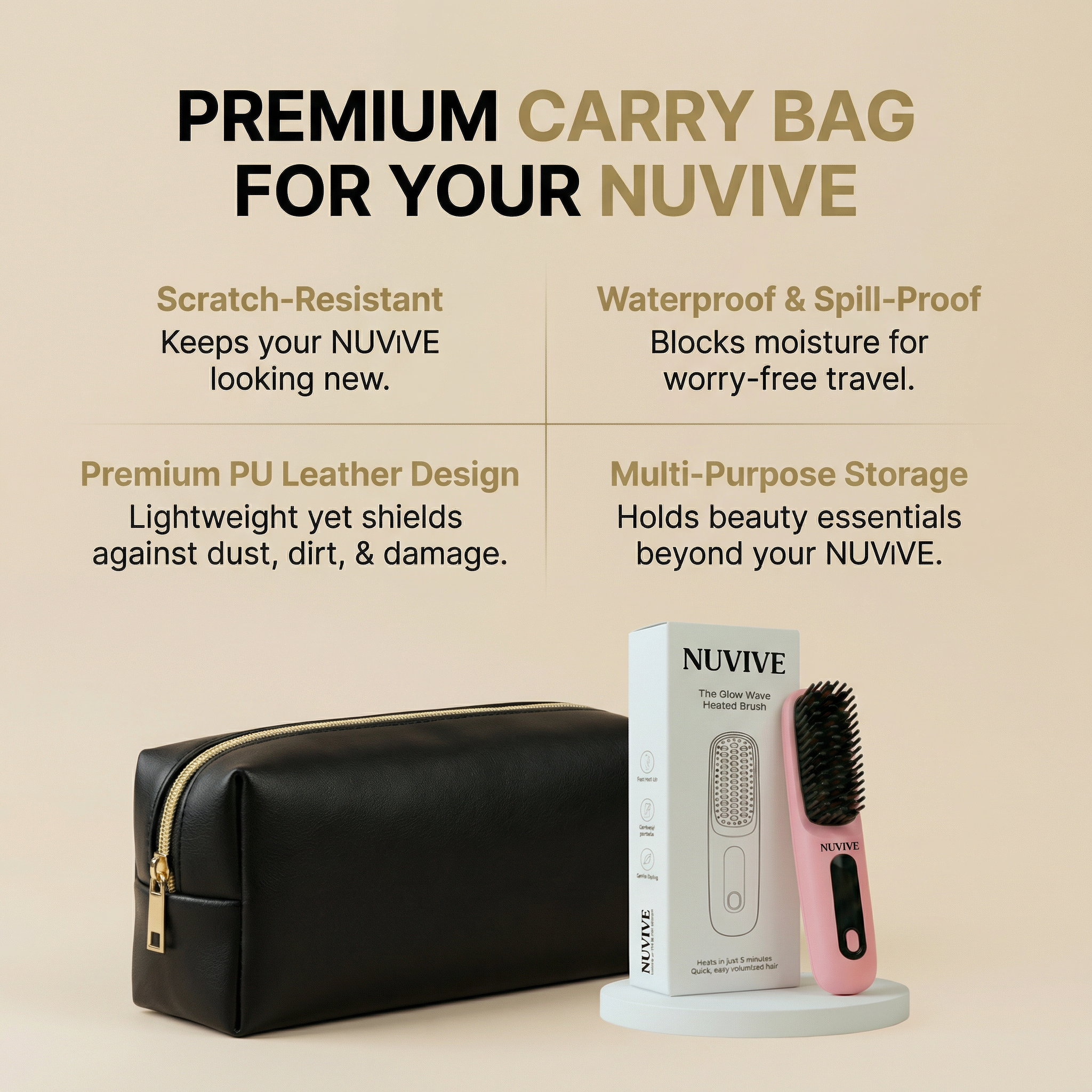 Nuvive Wave |  Wireless Heated Brush